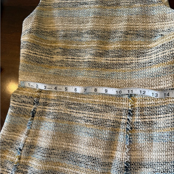 Preppy Quiet Luxury Tory Burch Greer Summer Tweed Work Occasion Dress - Size S - Picture 8 of 11